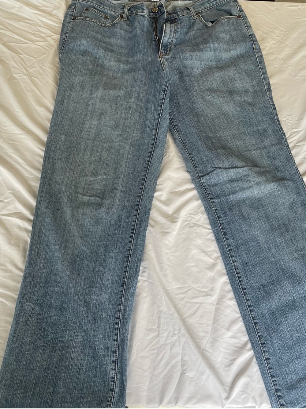 Classic Women's Light Blue Straight-Leg Jeans